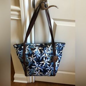 Tommy Bahama Siesta Key Waterproof Tote: Brand new, unused. (Blue Iris Pattern)
